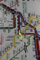 路線図で立ち止まって