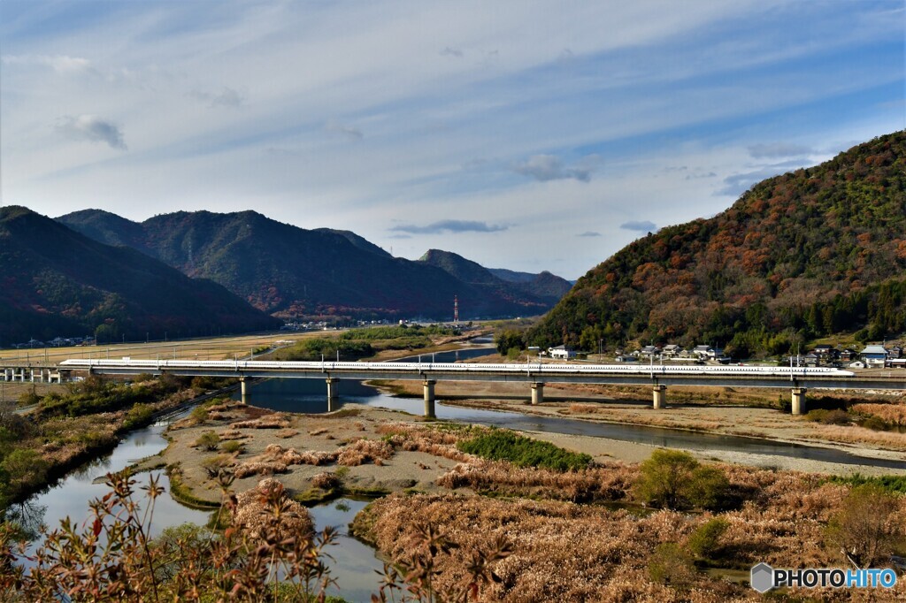 新幹線の見える風景