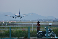 飛行機とライダー