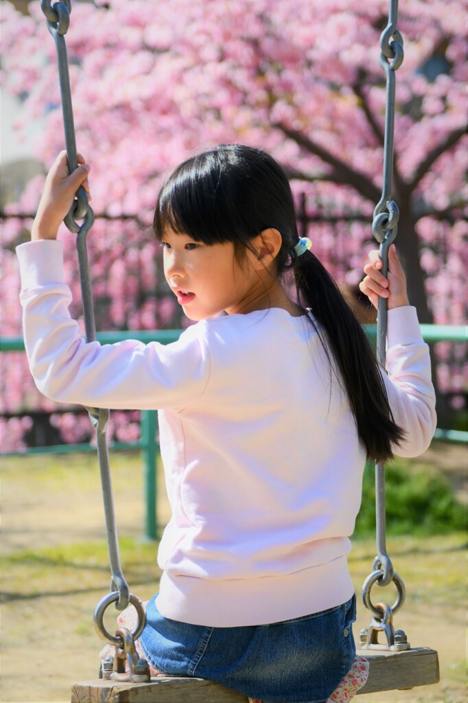 桜と次女
