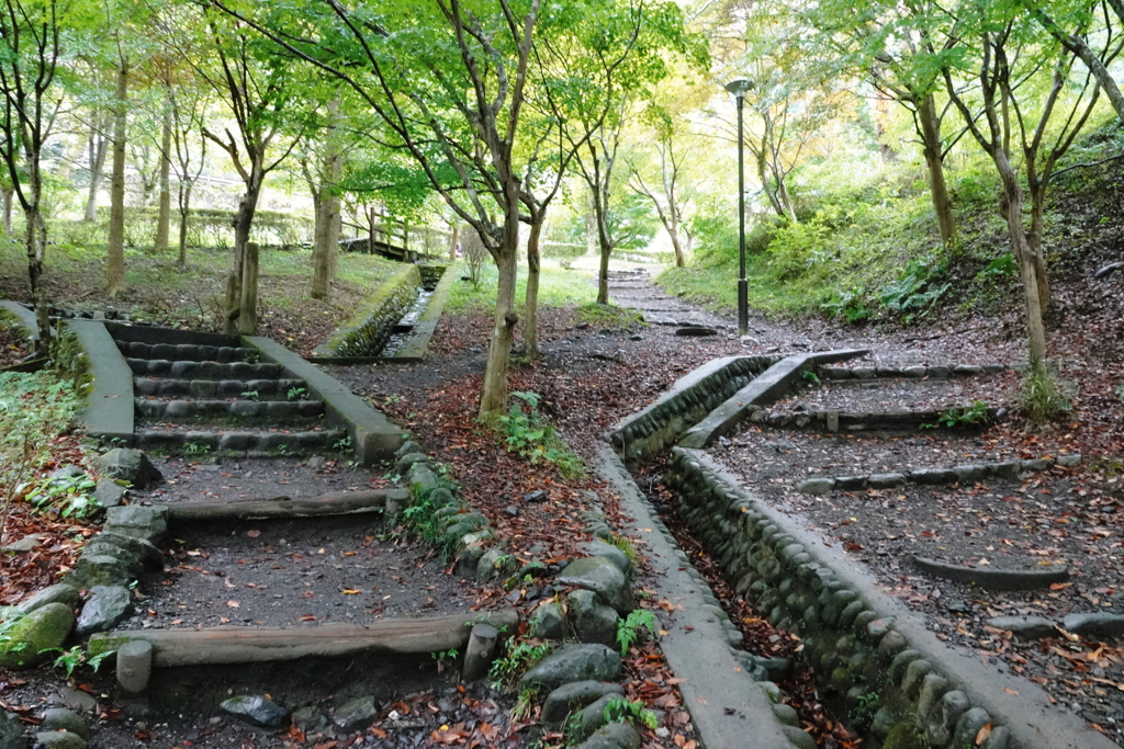 緩やかな高低差