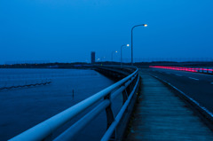 浜名湖の夜明け