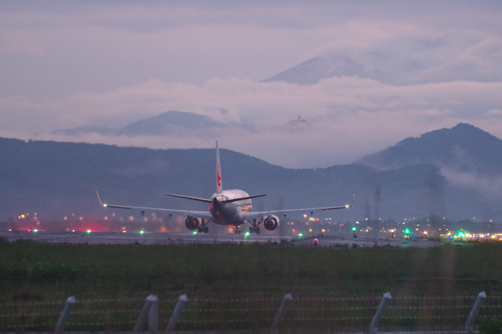 仙台空港離陸スタンバイ