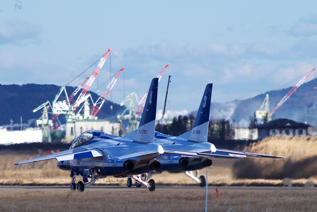 松島基地上空訓練 4番機ラストフライト終了