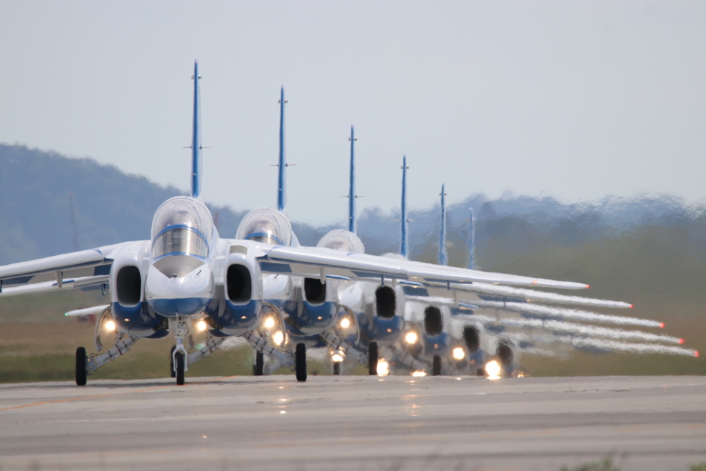 松島基地上空訓練ベース帰投2