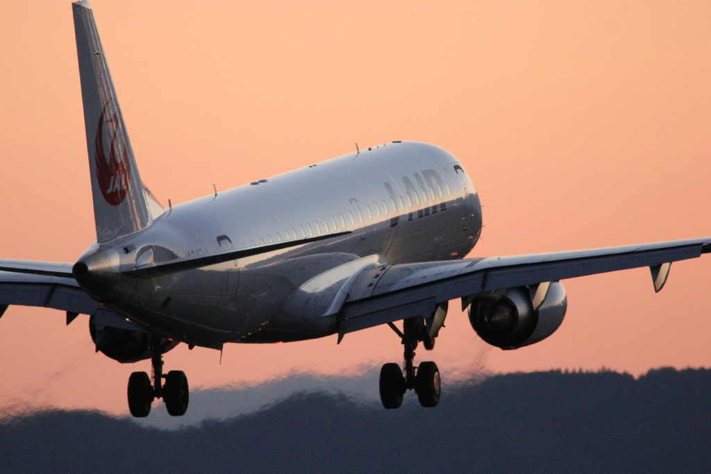 仙台空港 着陸2