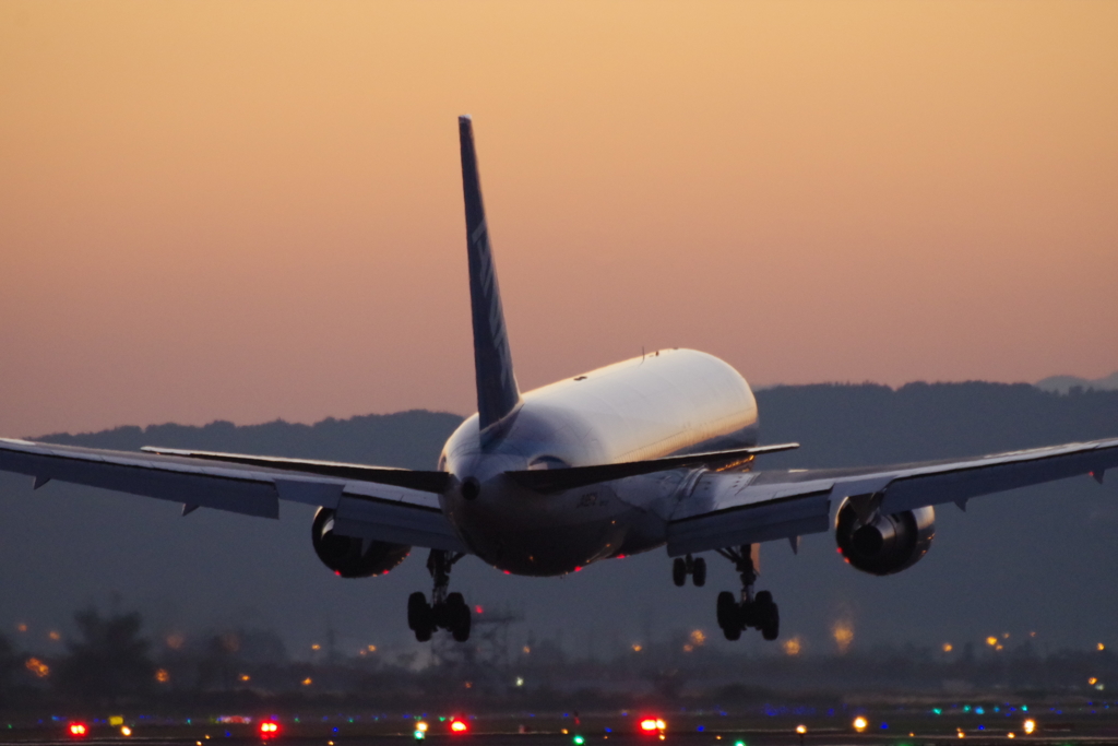 仙台空港 着陸1