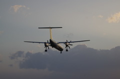仙台空港着陸