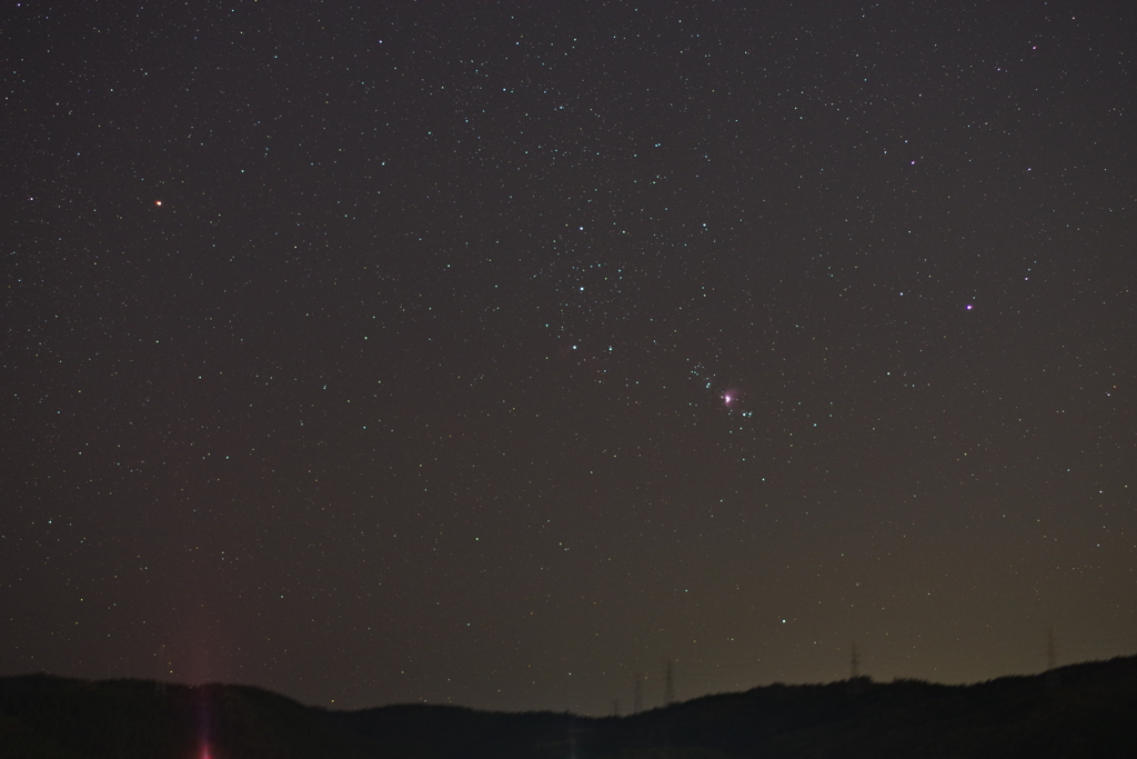 市街地郊外の星空2