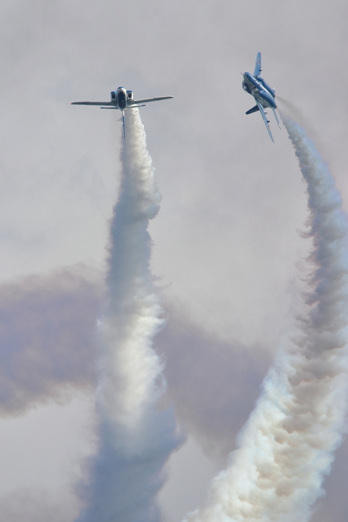 松島基地ブルーインパルス基地上空訓練1