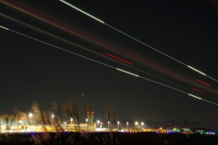 仙台空港 着陸アプローチ軌跡