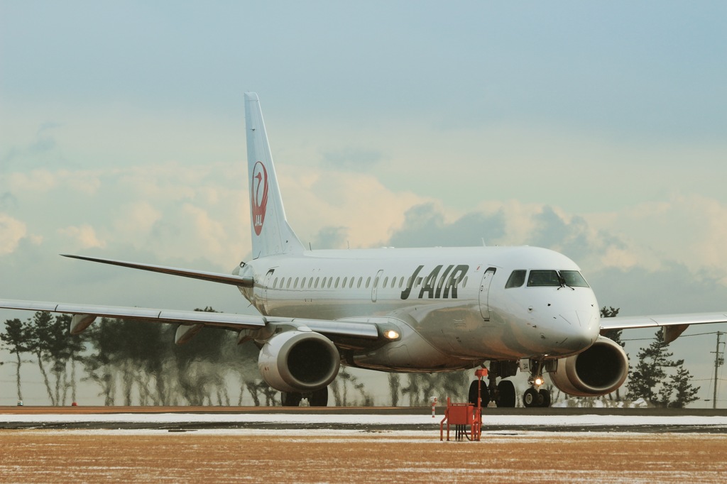 仙台空港離陸スタンバイ