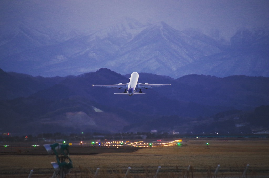 2017.3.11仙台空港 離陸バック2