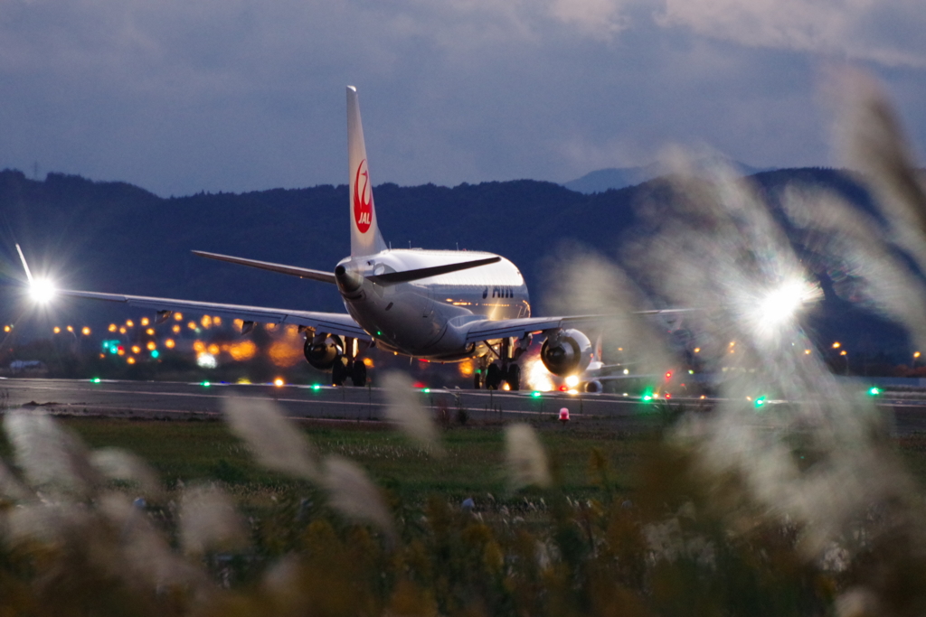 仙台空港 離陸スタンバイ