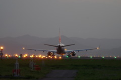 仙台空港離陸スタンバイ