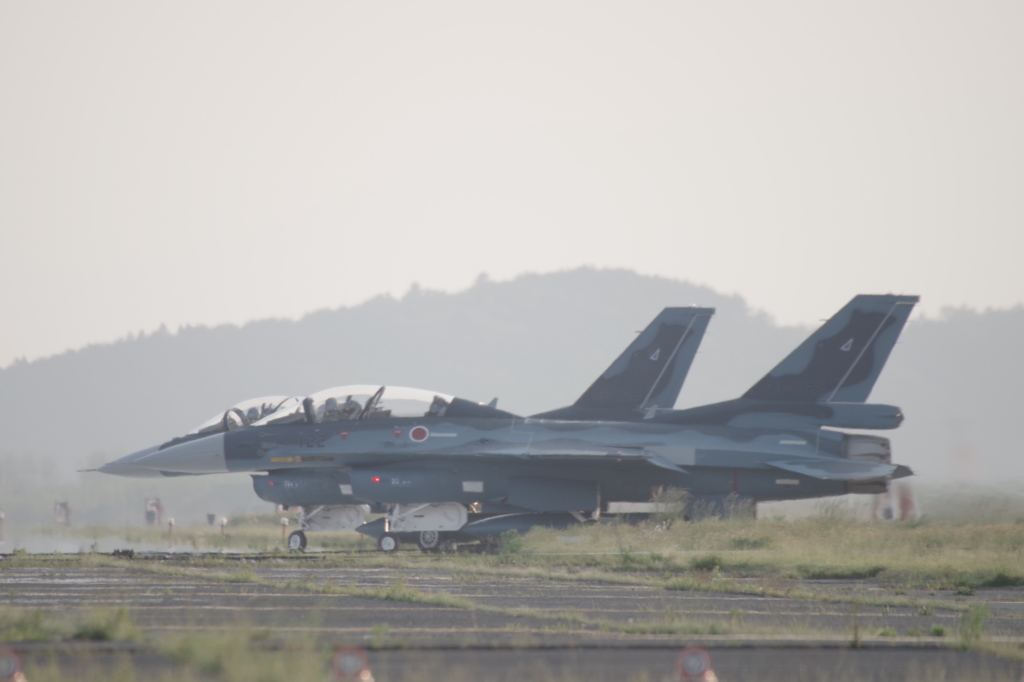 F2B夜間訓練タキシング