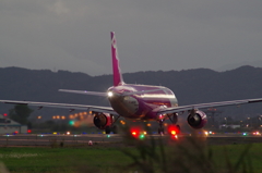 仙台空港　離陸スタンバイ