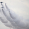 百里機航空祭　ブルーインパルス①　クリスマスツリーローパス