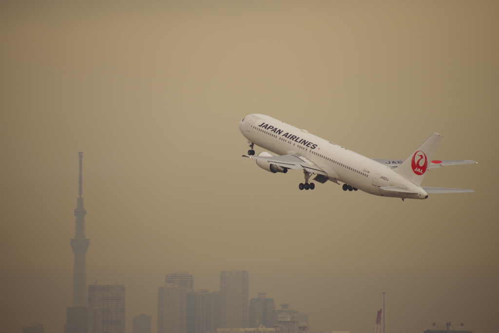 羽田空港離陸