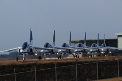 松島基地上空訓練終了ベース帰投3