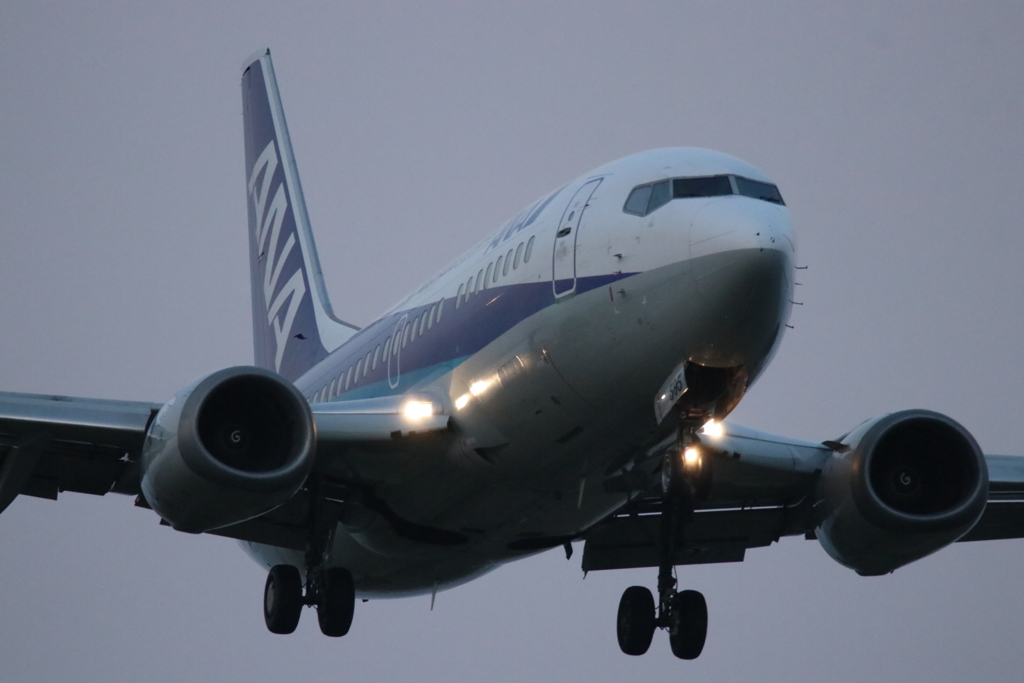 仙台空港着陸アプローチ1