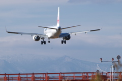 仙台空港 着陸 バック