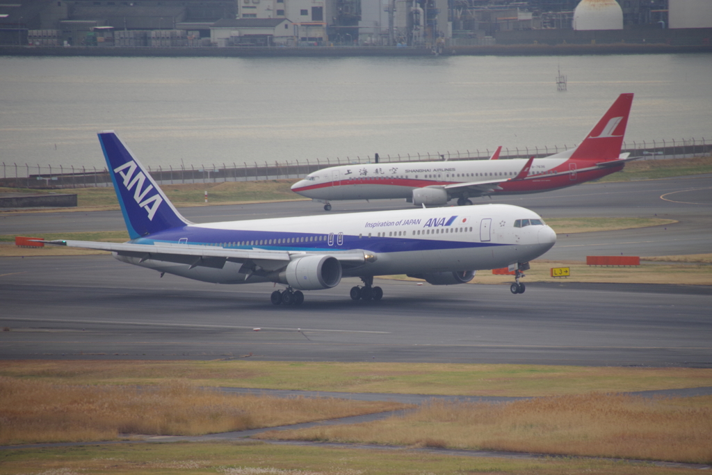 羽田空港着陸アプローチ1