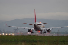 仙台空港離陸スタンバイ