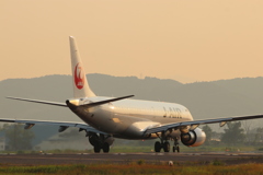 仙台空港離陸スタンバイ