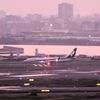 Twilght landing in HND