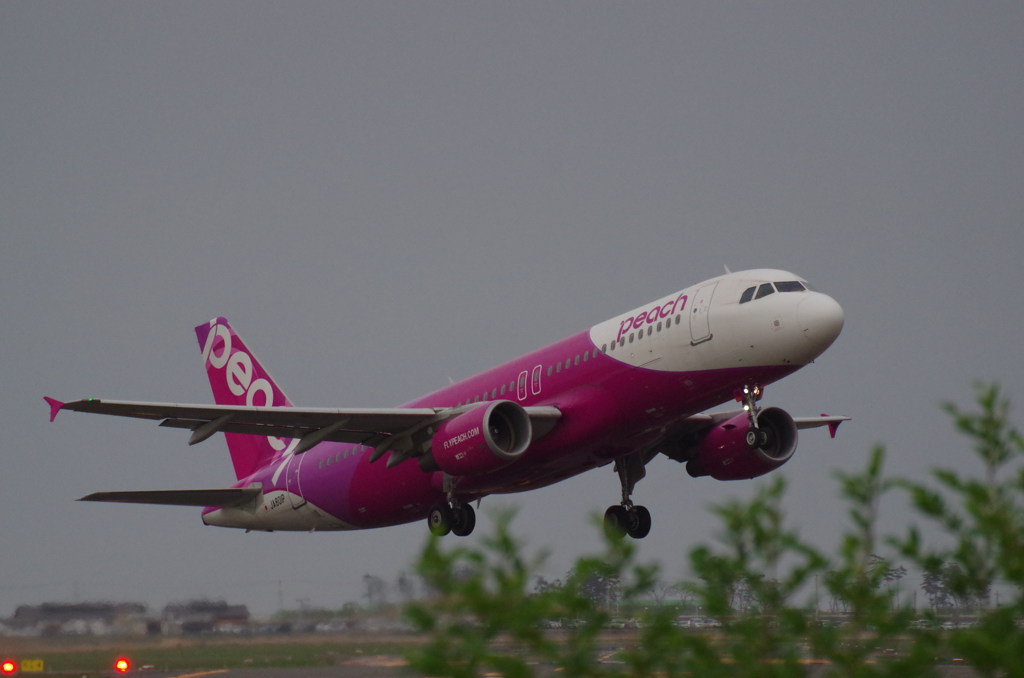 仙台空港離陸９