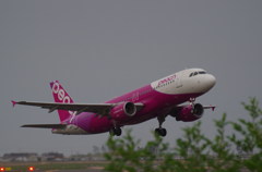 仙台空港離陸９