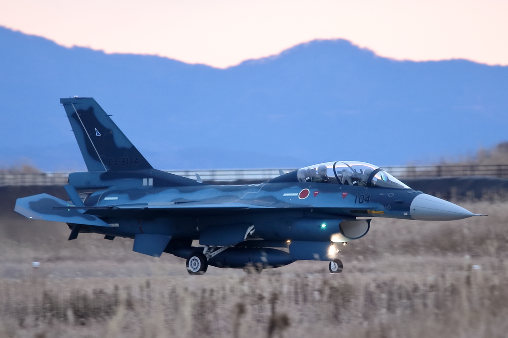 松島基地撮影訓練 F-2B 着陸