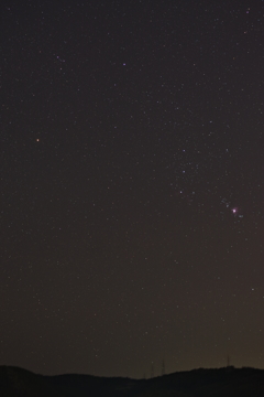 市街地郊外の星空1