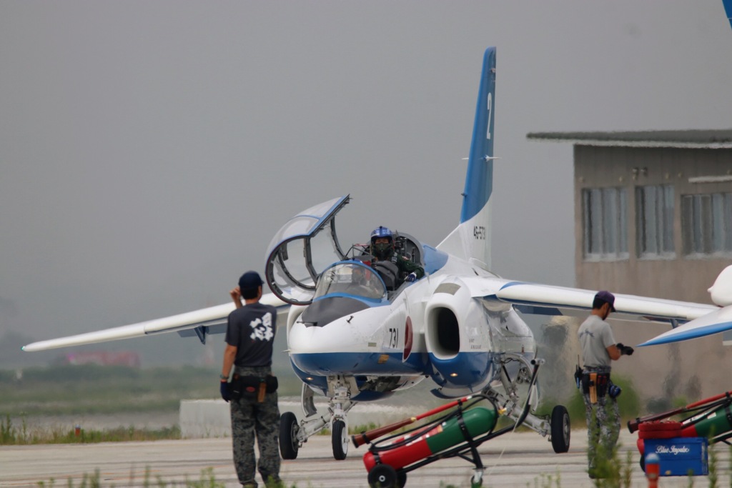 松島基地 ブルーインパルス 訓練終了 ベース帰投3