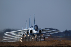 松島基地上空訓練ベース帰投1