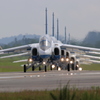 ブルーインパルス基地上空訓練終了ベース帰投2