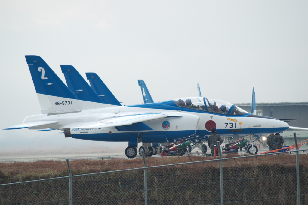 松島基地上空訓練終了 帰還