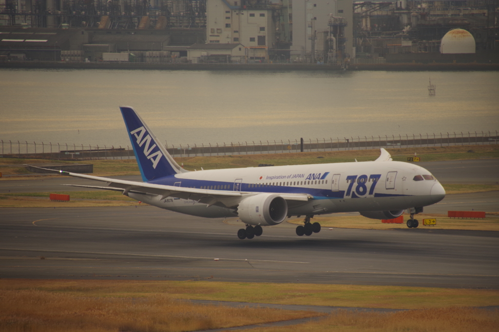 羽田空港着陸アプローチ2