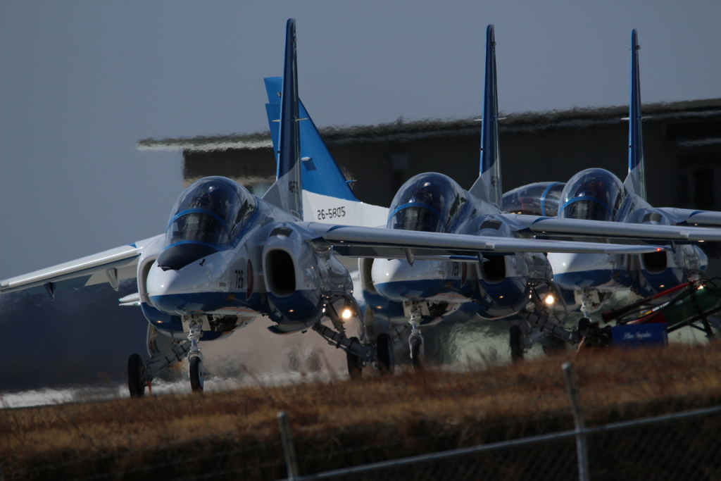 松島基地上空訓練終了ベース帰投2