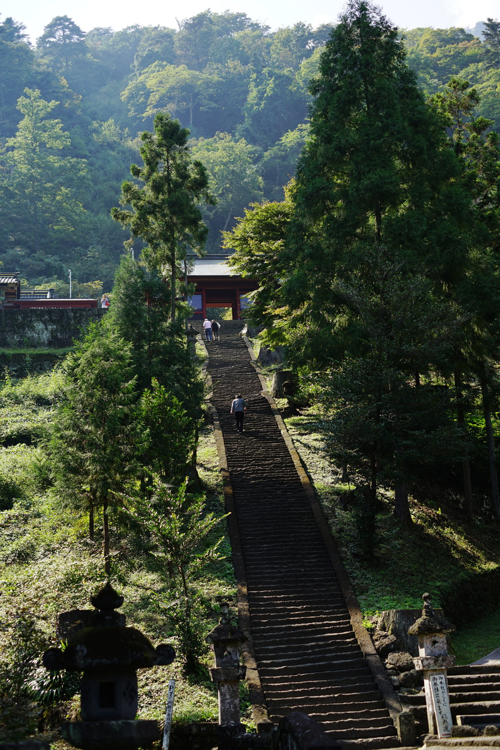 石段登るべし