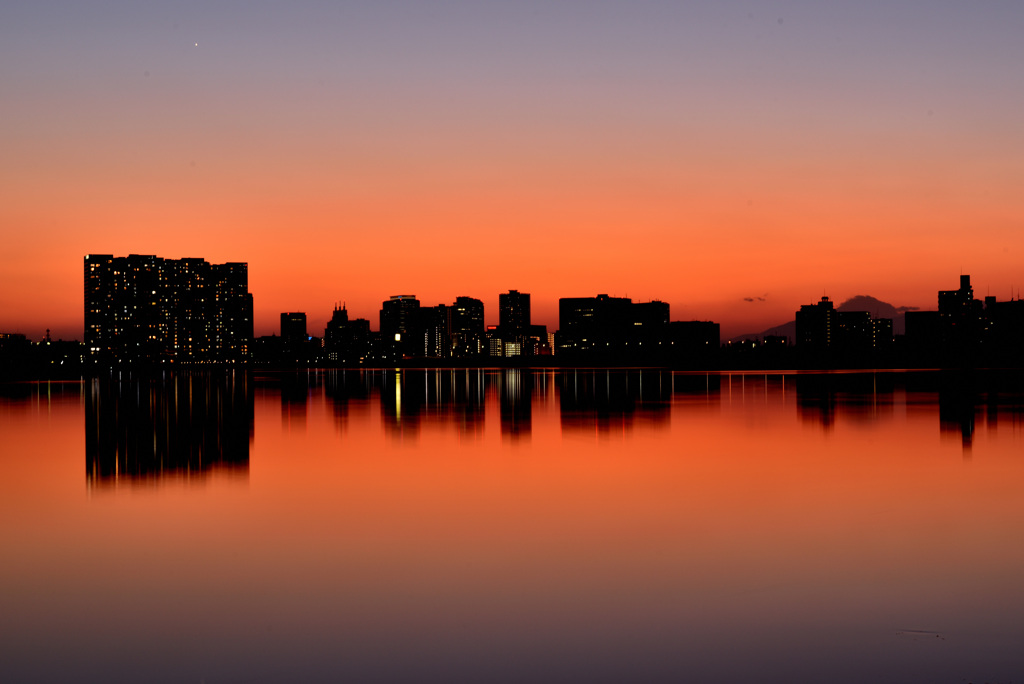 多摩川の夕景_2023.01.09