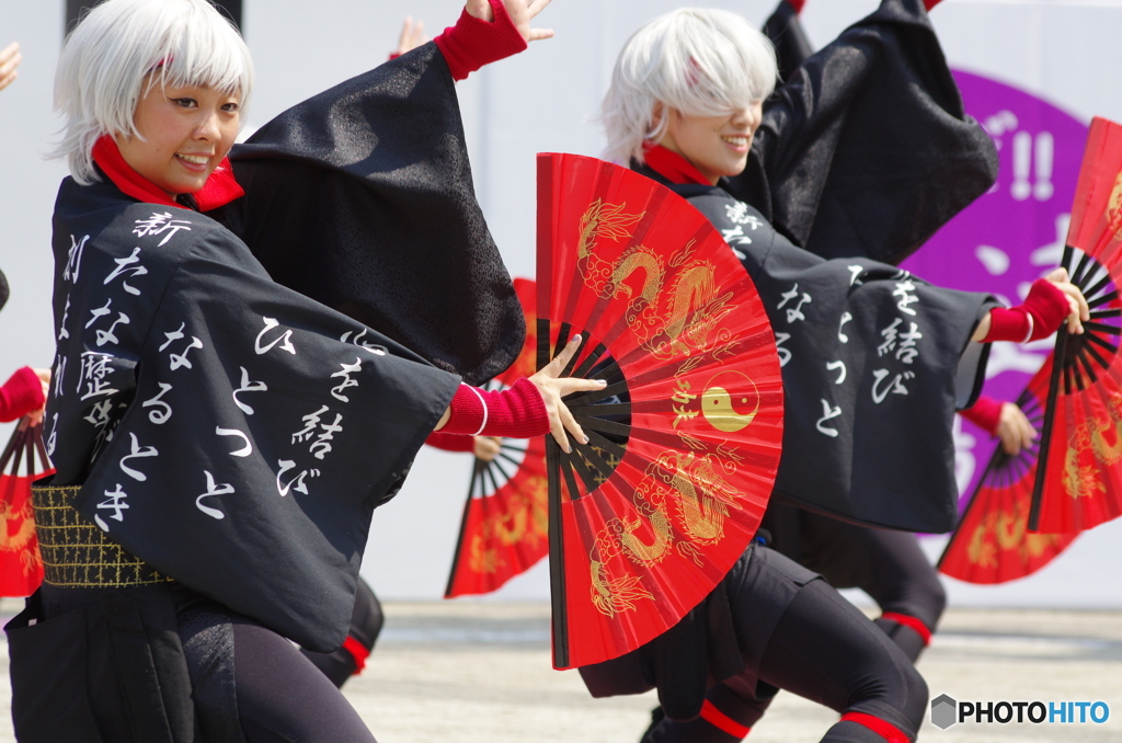 彩夏祭にて　舞連会かつみ結心