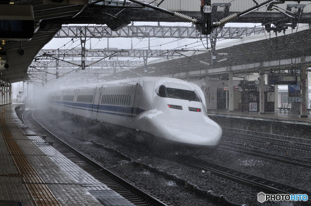 突入雪の中へ