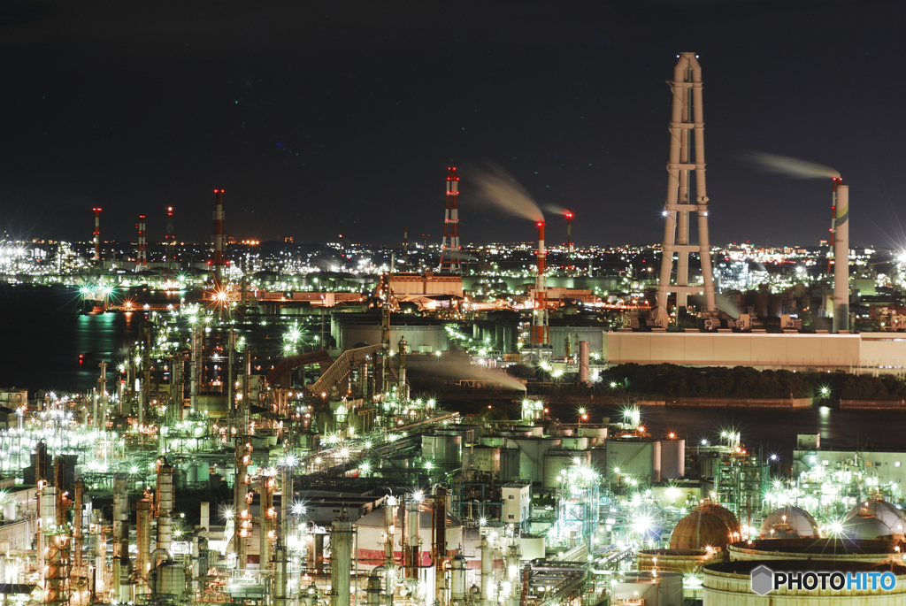 工場夜景