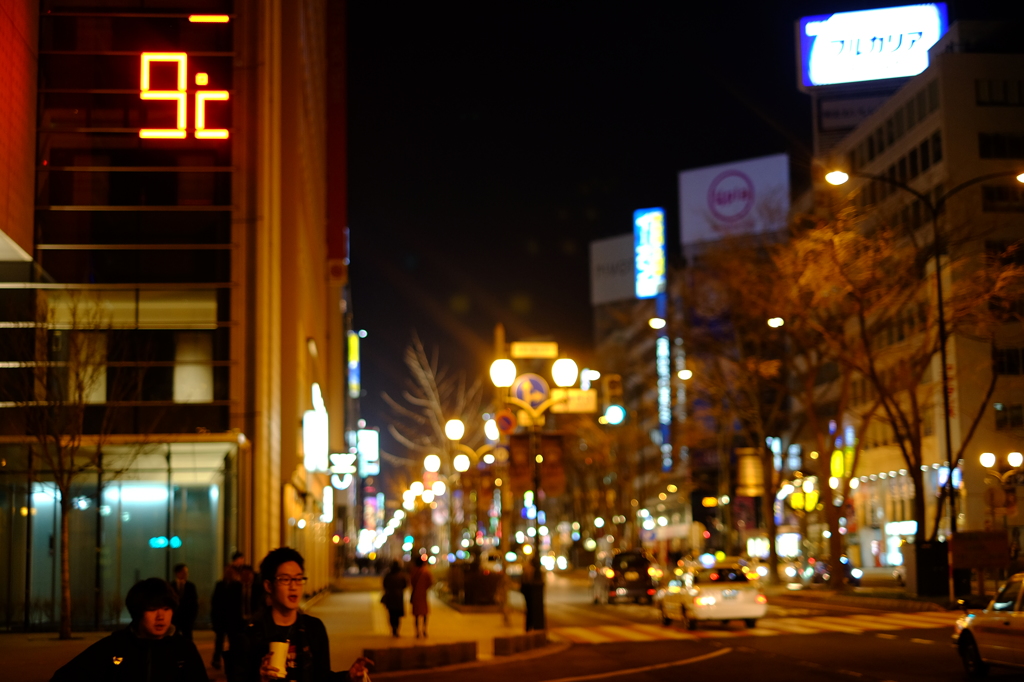 札幌の夜