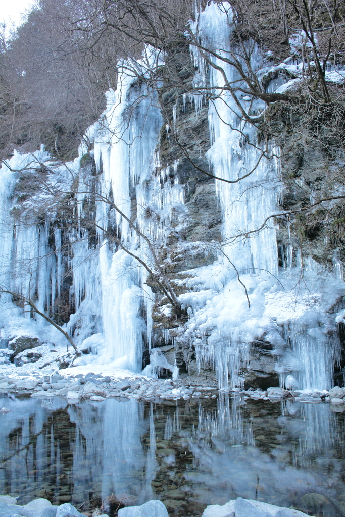 三十槌の氷柱