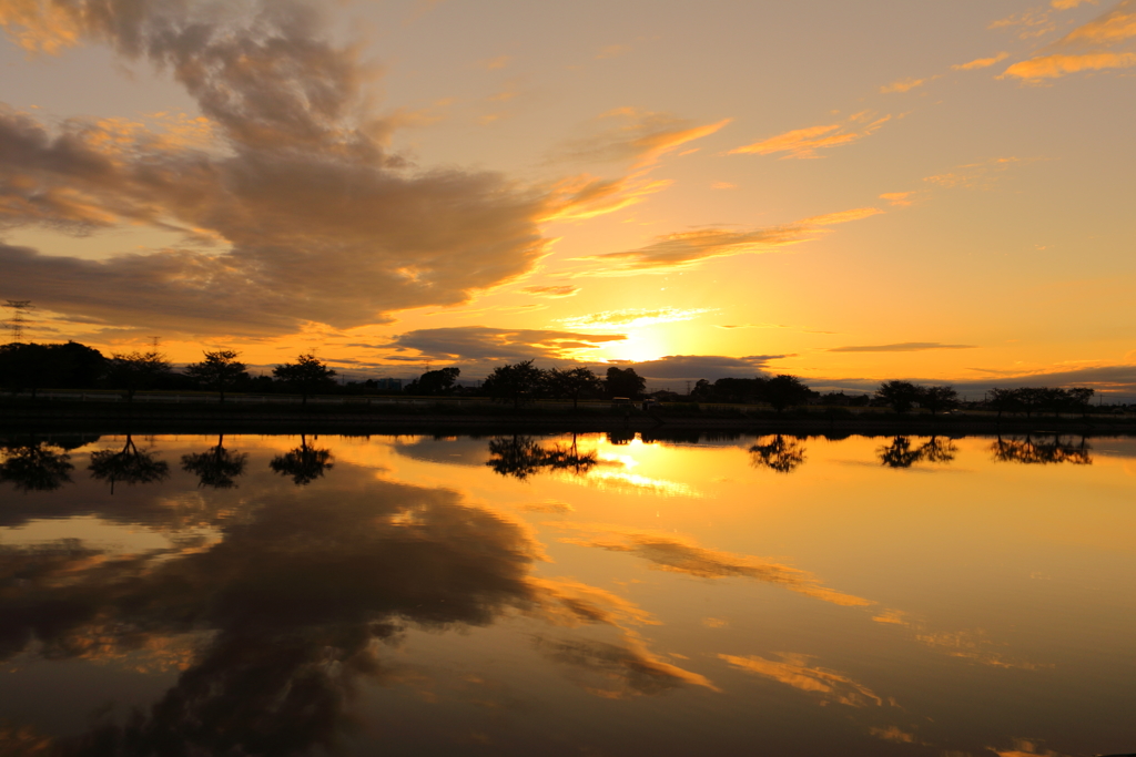 秋の夕暮れ