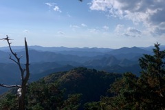 二股山から眺める山々