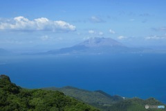 南側から観た桜島